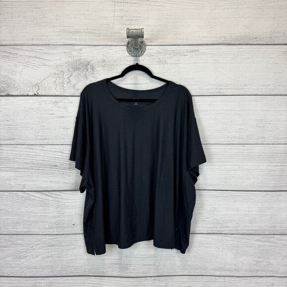 Old Navy Plus Size Active Gray Black Cloud94 Soft Short Sleeve Tee Size 4X - Picture 1 of 6
